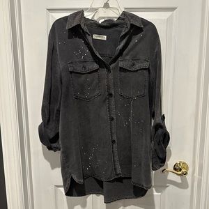 Zara splatter paint shirt